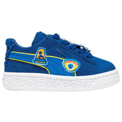 Girls' Toddler - PUMA Suede Paw Patrol Chase AC  - Clyde Royal/Racing Blue/Pele Yellow