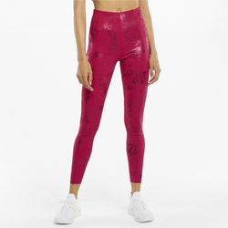 Women's - PUMA Elevate Eversculpt HR Leggings - Red/Gold