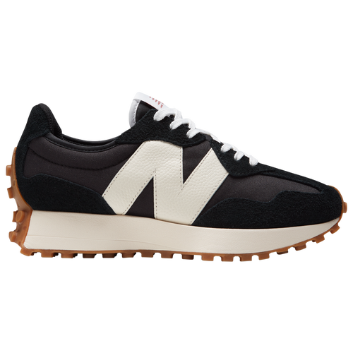 Womens New Balance 327 Athletic Shoe - Black / White / Mineral Red