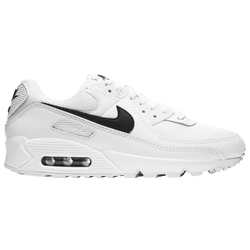 Women's - Nike Air Max 90  - White/White/Black