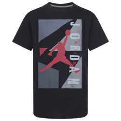 Boys' Grade School - Jordan Block Short Sleeve T-Shirt - Grey/Black