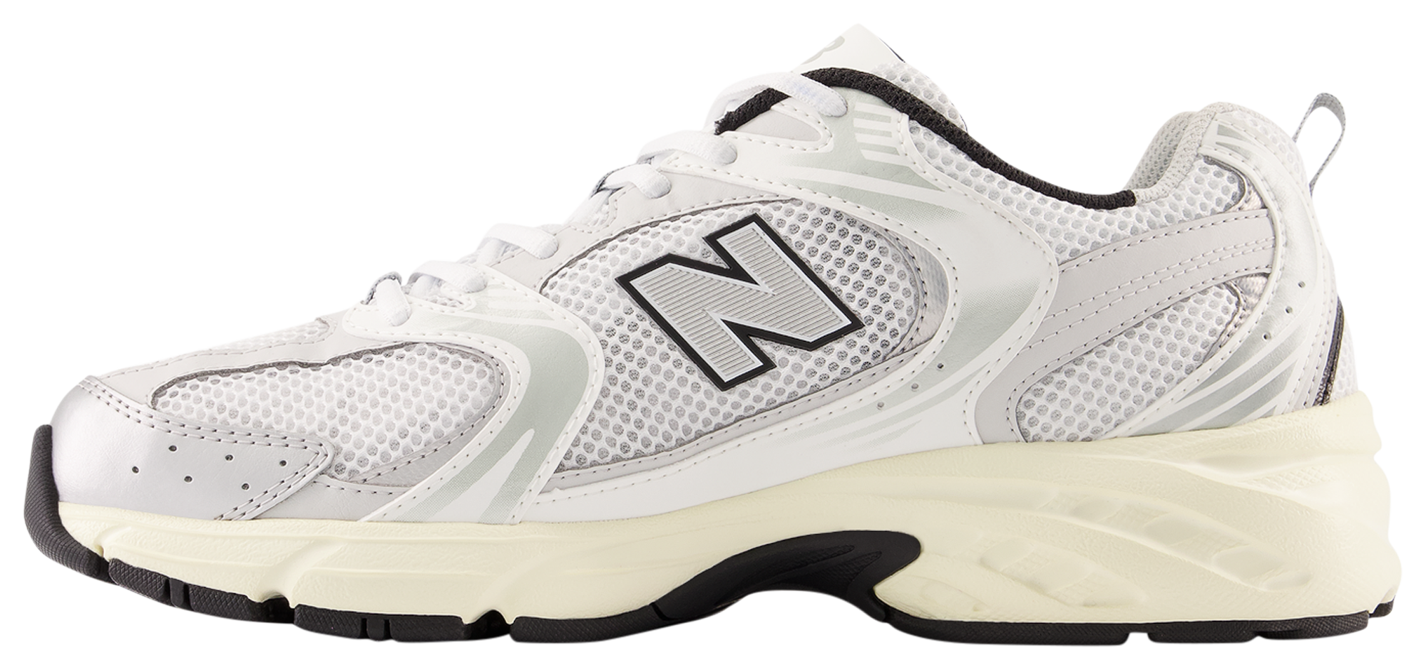 New Balance Mr530 Logo-embossed Leather And Mesh Low-top Trainers Lyst ...