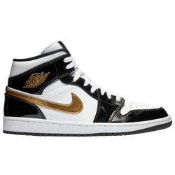 Men's - Jordan AJ 1 Mid SE - Black/Metallic Gold/White