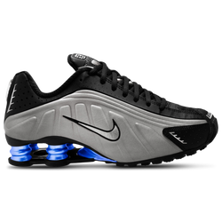 Women's - Nike Shox R4 - Metallic Silver/Black/Racer Blue