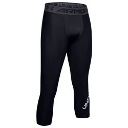 Men's - Under Armour HG Armour 2.0 3/4 Compression Tights - Black/Halo Grey