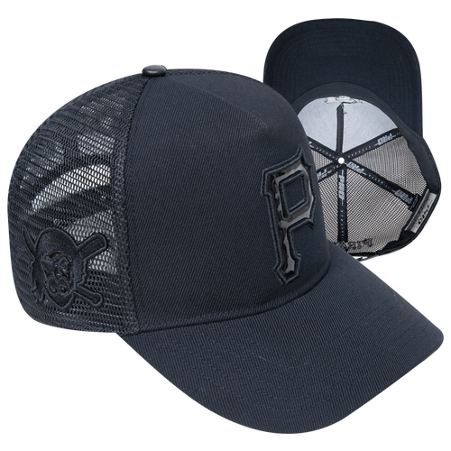 

Pro Standard Mens Pro Standard Pirates Classic Pinch Front Trucker - Mens Black/Black Size One Size