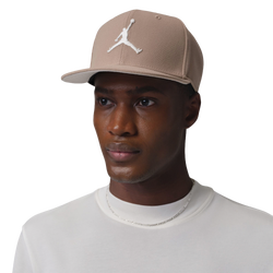Men's - Jordan Pro Snapback Jumpman  - White/Khaki