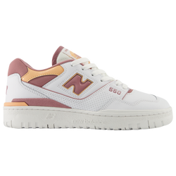 Women's - New Balance 550  - Orange/White/Pink