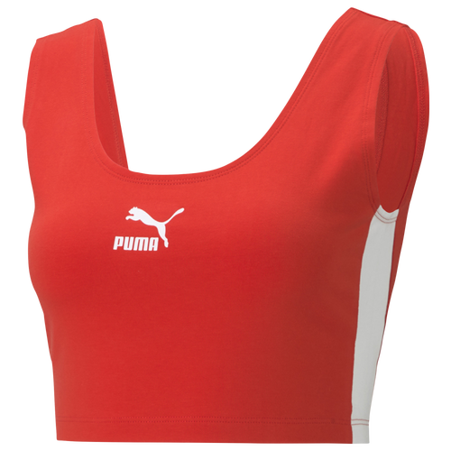 Puma Womens  Classic T7 Bralette In Red/red