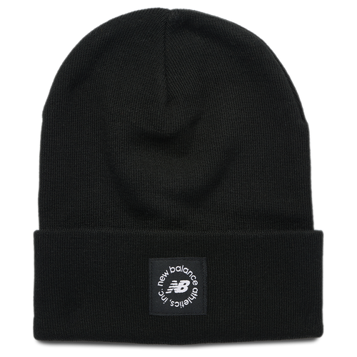 New Balance Circle Graphic Knit Cuffed Beanie - New Balance Black
