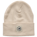 New Balance Circle Graphic Knit Cuffed Beanie - New Balance Beige