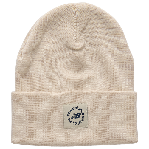  - New Balance Circle Graphic Knit Cuffed Beanie - Beige