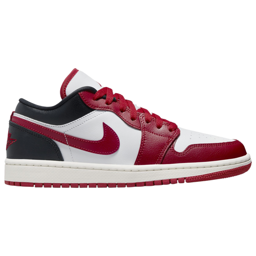 Jordan Women's AJ 1 Low - Basketball Shoes Size 08.0 - Black/White/Red
