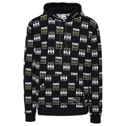 Men's - PUMA Helly Hansen Print Hoodie - Black/Yellow