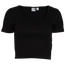 PUMA Classics Ribbed T-Shirt - Women's Black