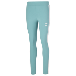 Women's - PUMA Iconic T7 MR Leggings - Blue/White