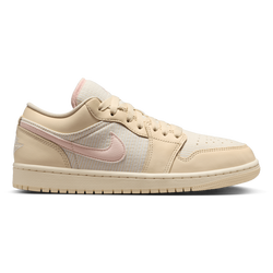 Women's - Jordan Air Jordan 1 Low SE V2  - Beige/Pink/Yellow