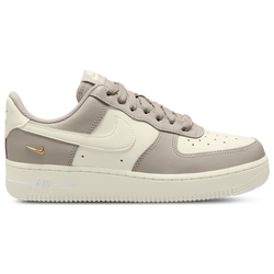 Women's - Nike Air Force 1 '07 Low Cresent   - White/Tan/Gold