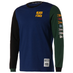 Men's - PUMA Black Fives Long Sleeve T-Shirt - Blue/Black