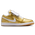 Jordan AJ 1 à tige basse - Pour femmes Gold/White