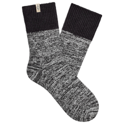 Women's - UGG Rib Knit Slouchy Quarter - Black