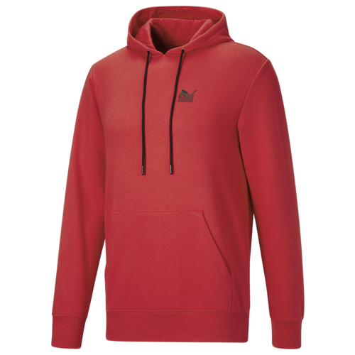 

PUMA Mens PUMA TMC Essential Hoodie - Mens Red/Black Size XXL