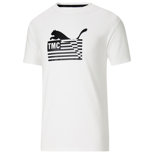 Puma Mens Tmc T-shirt In White/black | ModeSens