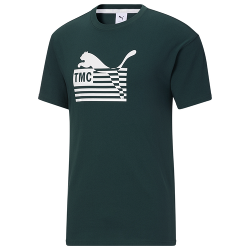 

PUMA Mens PUMA TMC T-Shirt - Mens Green/White Size S