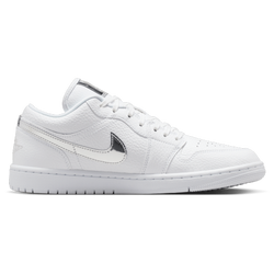 Women's - Jordan Air Jordan 1 Low SE - White/Silver