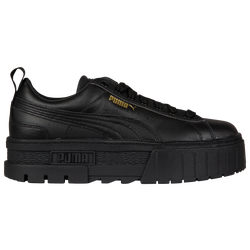 Women's - PUMA Mayze Leather - Black/Black