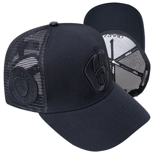 

Pro Standard Mens Pro Standard Brewers Classic Pinch Front Trucker - Mens Black/Black Size One Size