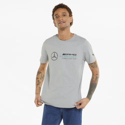 Men's - PUMA MAPF1 Essential T-Shirt - Silver/Black