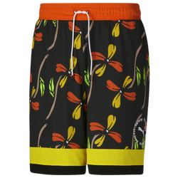 Men's - PUMA Court Crush Basketball Shorts - Orange/Black