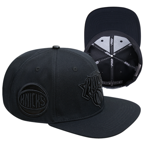 Shop Pro Standard Mens New York Knicks  Knicks Bob Logo Snapback Hat In Black/black