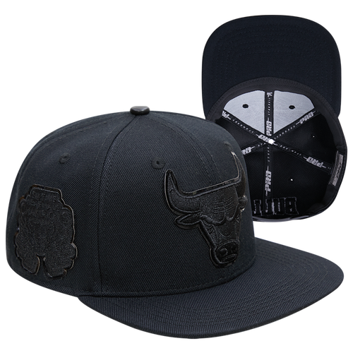 Pro Standard Mens Chicago Bulls  Bulls Bob Logo Snapback Hat In Black