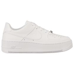 Women's - Nike Air Force 1 Sage Low  - White/White