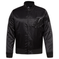 Pro Standard Lakers Big Logo Satin Jacket - Pro Standard Triple Black