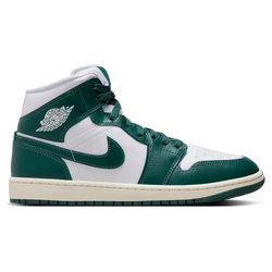 Women's - Jordan AJ1 Mid SE - Oxidized Green/White/Sail