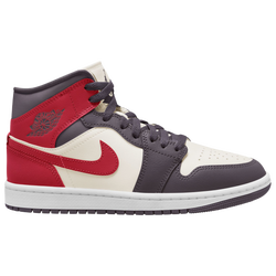 Women's - Jordan AJ1 Mid SE - Red/White/Black