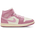 Jordan AJ 1 à mi-cheville - Pour femmes Pink/White