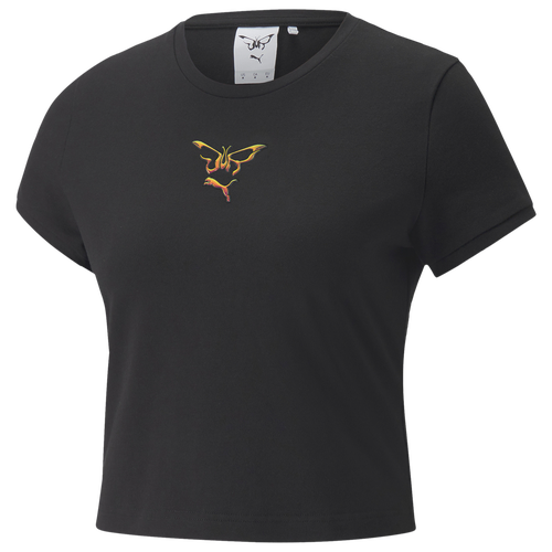 

PUMA Womens PUMA x Dua Lipa Slim T-Shirt - Womens Black Size XS