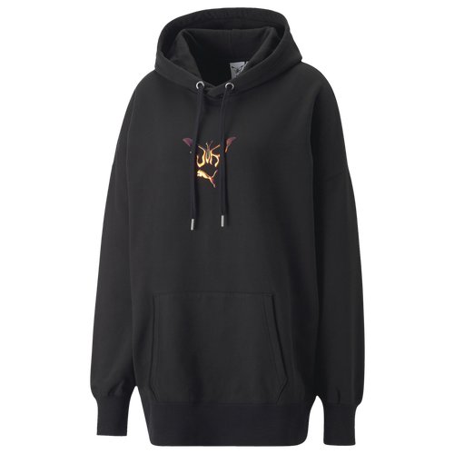 

PUMA Womens PUMA x Dua Lipa Oversized Hoodie - Womens Black