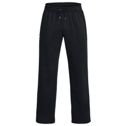 Men's - Under Armour Essential Fleece Pants  - Black/White