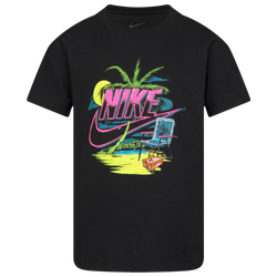 Boys' Preschool - Nike Island Futura T-Shirt - Black/White