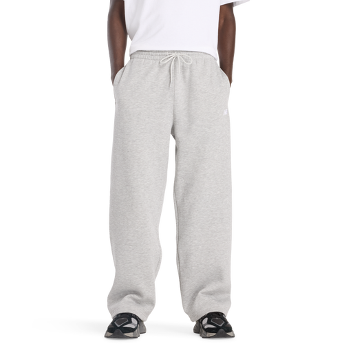 MENS - New Balance Sport Essentials Open Hem Fleece Pants - Timberwolf