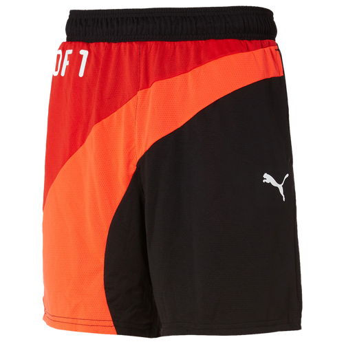 

PUMA Mens PUMA One of One Flare Shorts - Mens Orange/Black Size XL