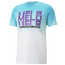 PUMA Melo Fade Short Sleeve T-Shirt - Men's Blue/White