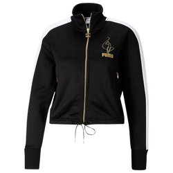 Women's - PUMA x Baby Phat T7 Crop Jacket - Black/Gold