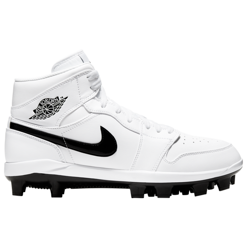 

Jordan Mens Jordan Retro 1 MCS - Mens Baseball Shoes White/Black Size 10.0