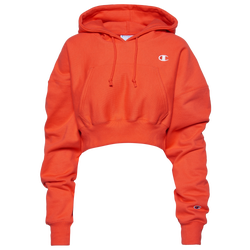 Women's - Champion Reverse Weave Cropped Hoodie - Poppy Orange